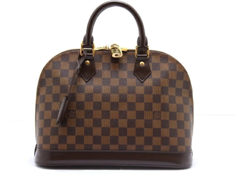 LOUIS VUITTON Alma Handbag Damier Brown